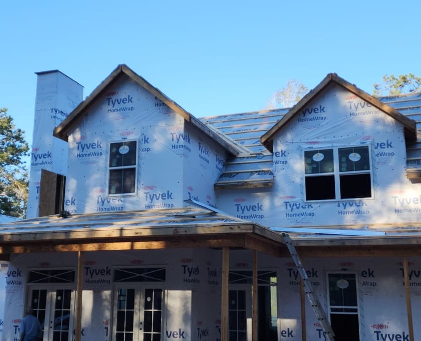 New Build Showcasing Metal Roof and Vertical Siding - Servicing the Mississippi and Louisiana Gulf Coast