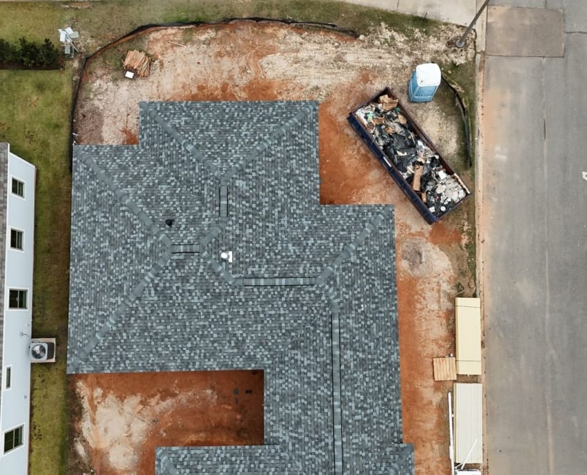 Fortified-certified roofing project in Covington, LA, adjacent to our previous Fortified roof installation nearby