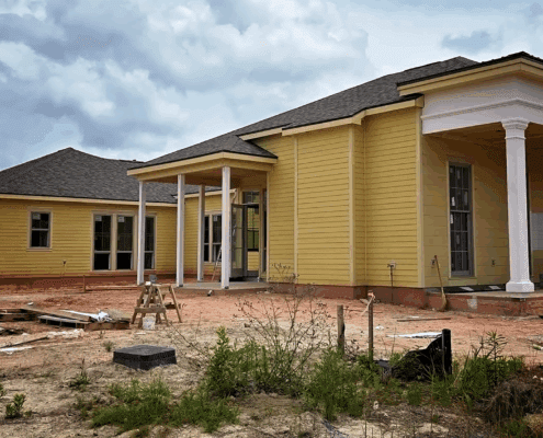 New Home Exterior Installation