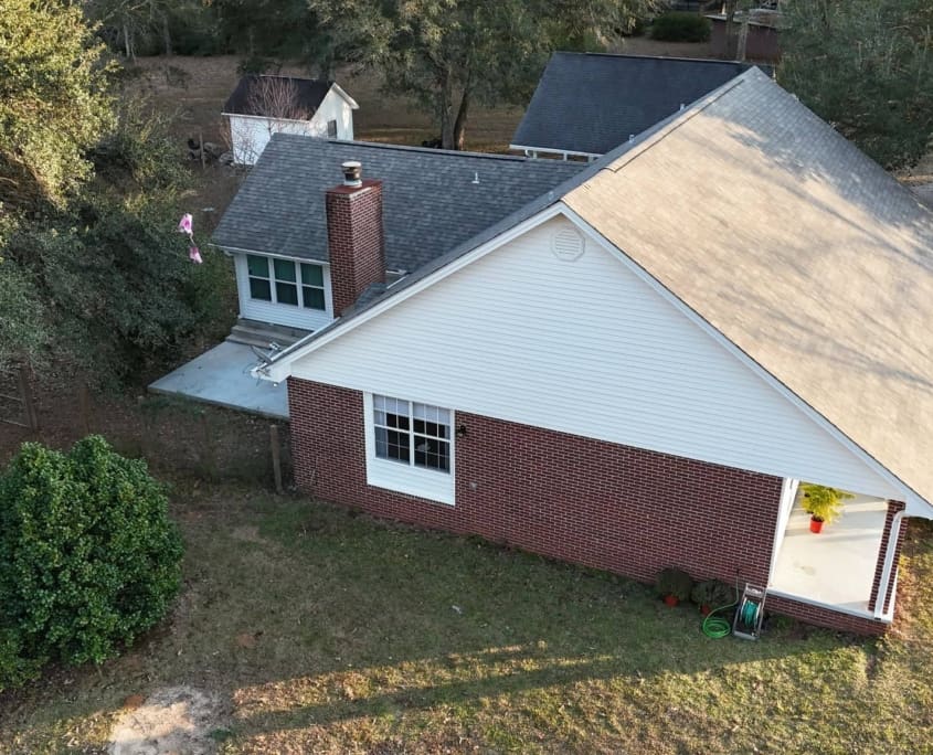 New Roof Installation side view